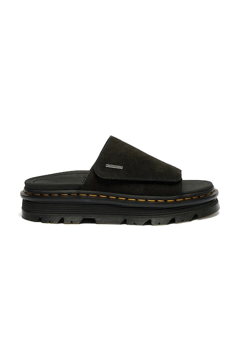 Dr. Martens ciabatte slide sulla banchina in scamoscio ZebZag Slide nere DM42409001