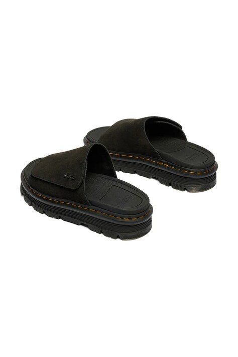 Dr. Martens шльопанці на платформі замшеві ZebZag Slide — фото 4