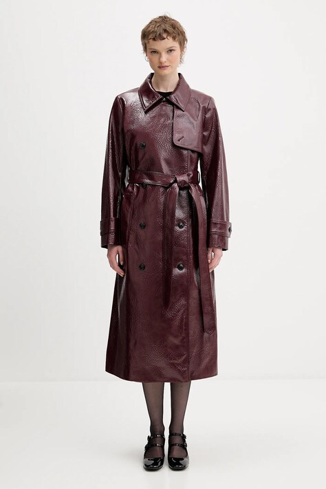 HUGO trencz Misando-1 kolor bordowy 50554264