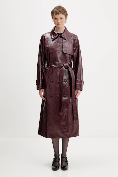 HUGO trencz Misando-1 kolor bordowy 50554264