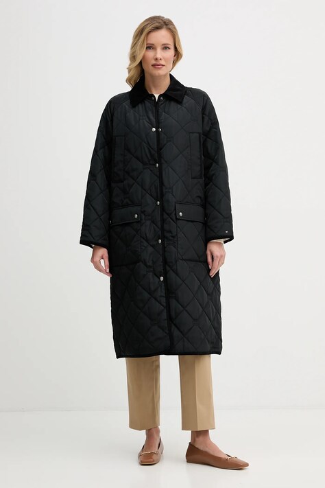 Tommy Hilfiger kurtka kolor czarny przejściowa WW0WW47747