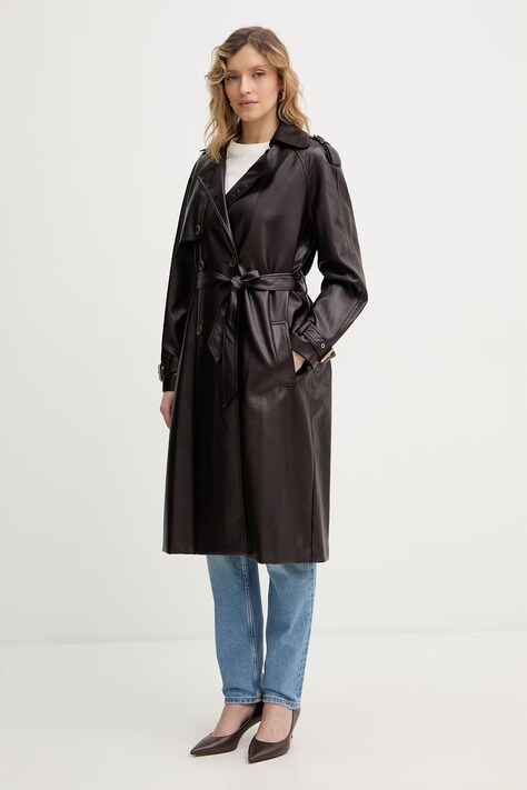 Guess płaszcz BIANKA kolor brązowy W6RL19 WJ590