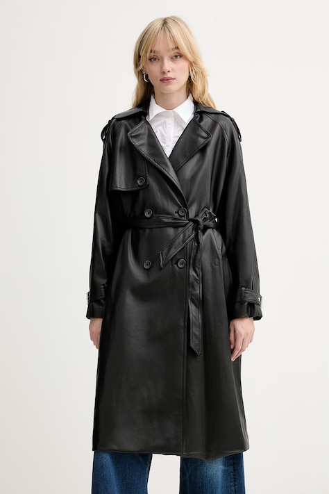 Kabát Guess BIANKA čierna farba, W6RL19 WJ590