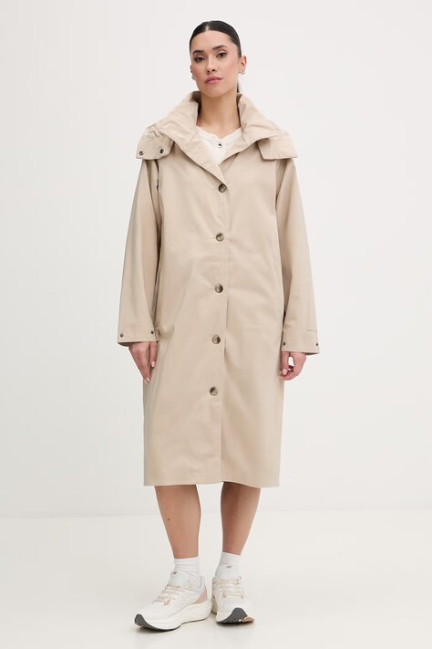 Columbia długa kurtka damska beżowa 2162251