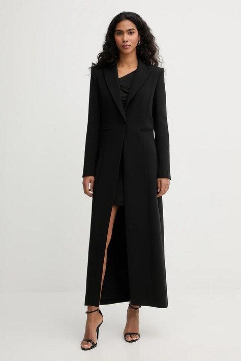 Patrizia Pepe płaszcz kolor czarny 8O0222 A6F5