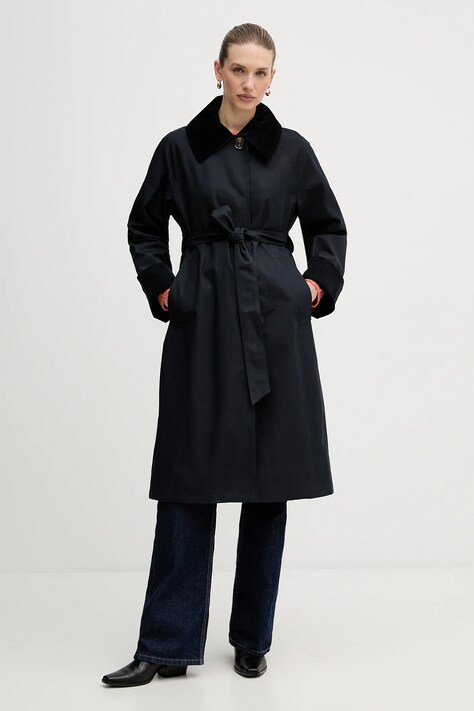 Barbour płaszcz Reagan kolor granatowy LSP0273