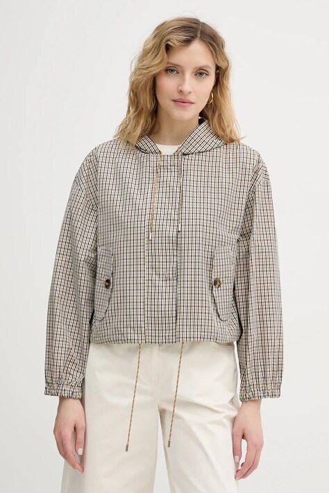 Marella kurtka Emme by Marella kolor czarny przejściowa oversize 2615121011200