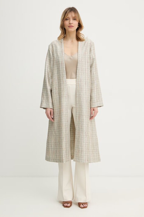 Forte Forte płaszcz kolor srebrny 14510.my.coat