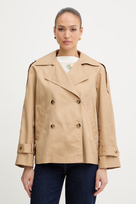 Twinset płaszcz damski beżowy 261TP2231