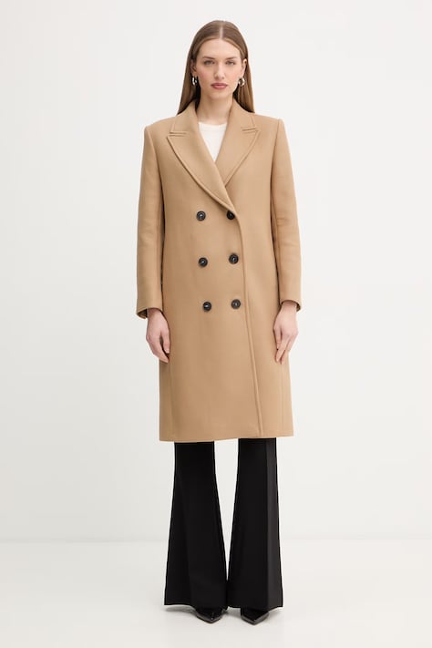 MAX&Co. płaszcz z dodatkiem wełny MCORIDENTE kolor beżowy 2616011041200