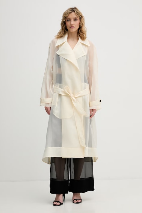 Karl Lagerfeld kabát dámský béžový B2W15004