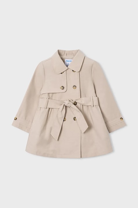 Mayoral płaszcz dziecięcy kolor beżowy 3459