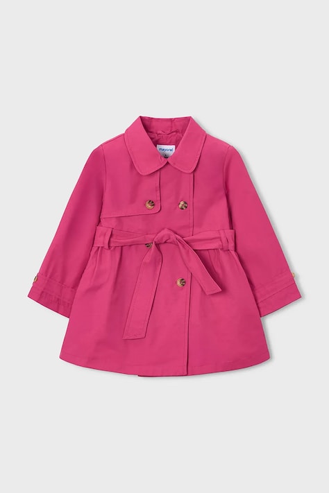 Otroški plašč Mayoral roza barva, 3459