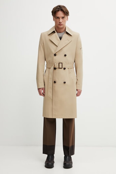 MM6 Maison Margiela trencz męski z bawełną beżowy SH2AH0018.M35858