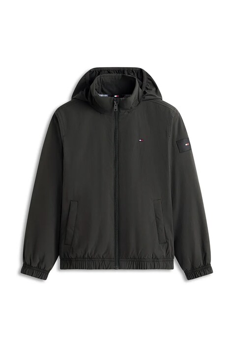 Tommy Hilfiger kurtka dziecięca kolor czarny KB0KB09852