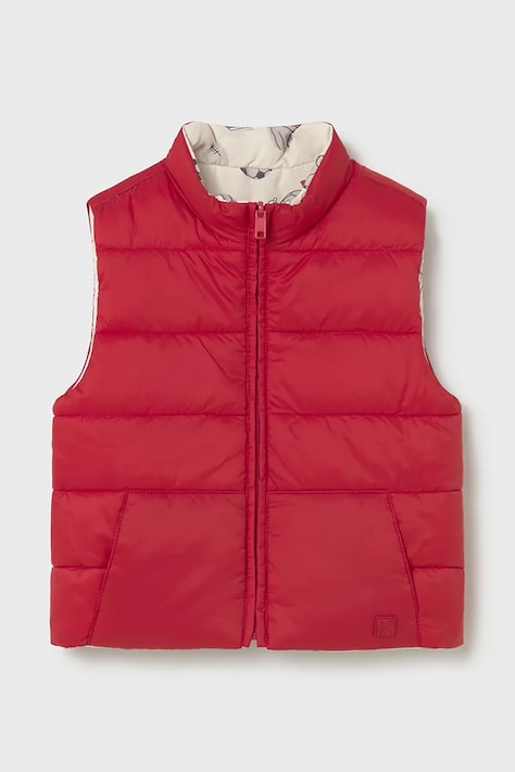 Detská obojstranná vesta Mayoral červená farba, 1313