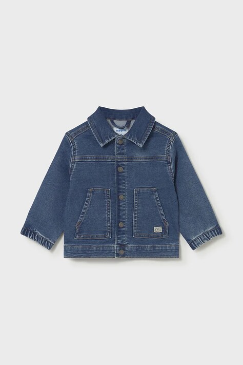 Παιδικό τζιν μπουφάν Mayoral χρώμα: ναυτικό μπλε, 1405