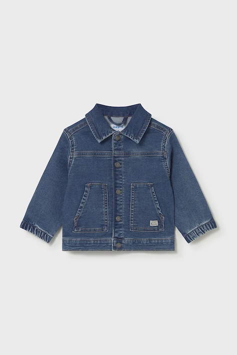 Παιδικό τζιν μπουφάν Mayoral χρώμα: ναυτικό μπλε, 1405