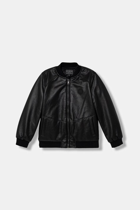 Guess kurtka bomber dziecięca kolor czarny L6RL04 WH2J0