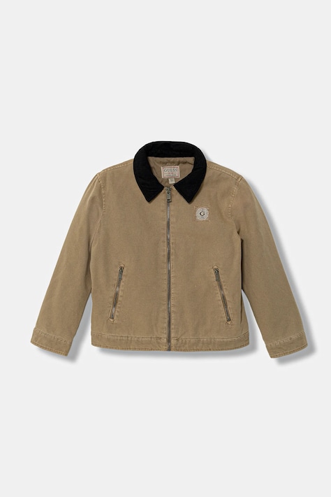 Guess kurtka dziecięca kolor beżowy L6RL11 WJ740