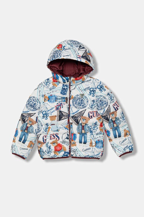 Guess kurtka dziecięca kolor multicolor N6RL00 WCFM2