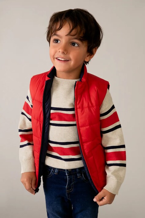 Mayoral bezrękawnik dwustronny dziecięcy kolor czerwony 3380