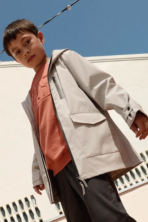 Detská bunda Mayoral béžová farba, 6418