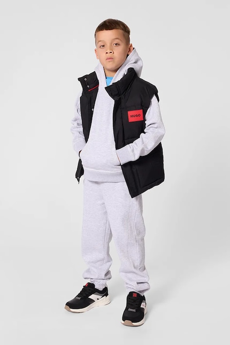HUGO vestă copii culoarea negru, G01180