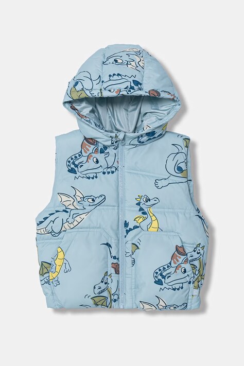 United Colors of Benetton bezrękawnik z kapturem brązowy 2T2UGJ00R