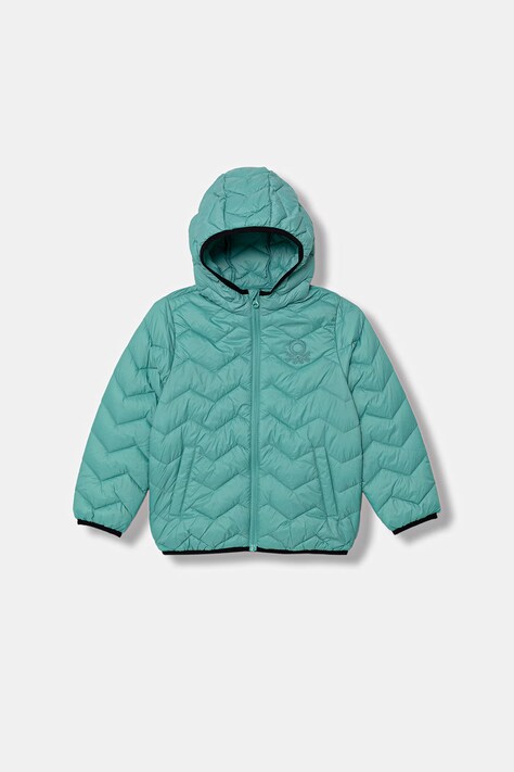United Colors of Benetton kurtka dziecięca zielona 2TWDGN02V