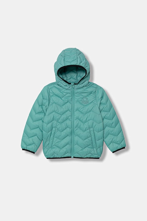 United Colors of Benetton kurtka dziecięca zielona 2TWDGN02V