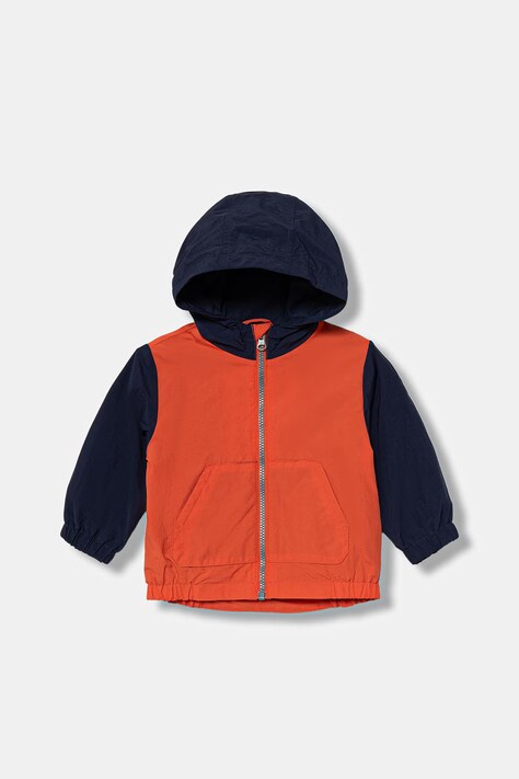 United Colors of Benetton krótka kurtka dziecięca pomarańczowa 2IGGGN049