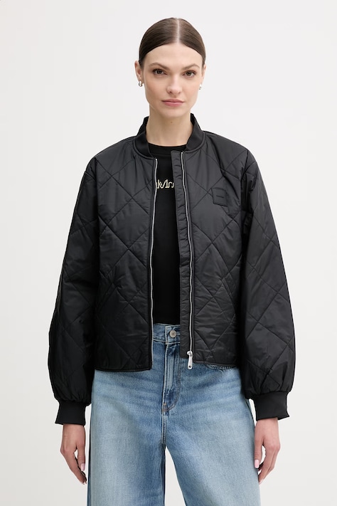 Μπουφάν Calvin Klein Jeans χρώμα: μαύρο, LV147E514G