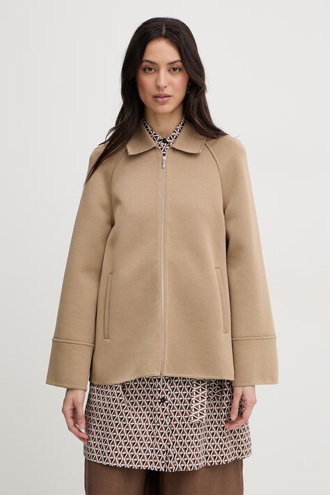 MM by Max Mara krótka kurtka damska ELISEO beżowa 2616911047600