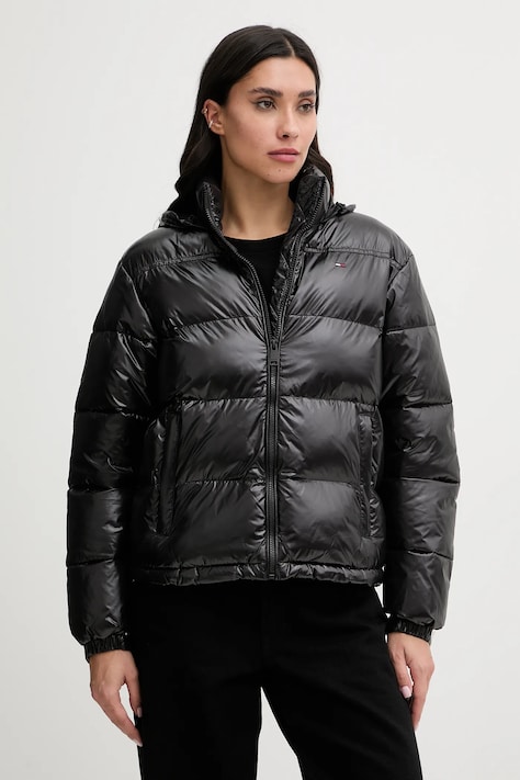 Яке Tommy Jeans в черно зимен модел DW0DW22039