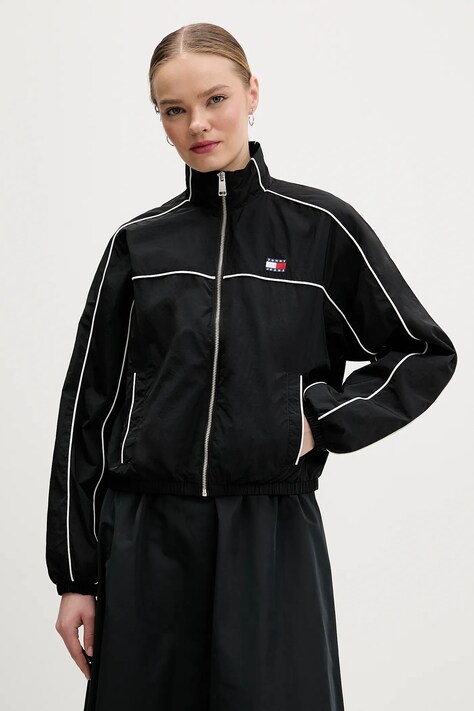 Tommy Jeans kurtka kolor czarny przejściowa DW0DW22055