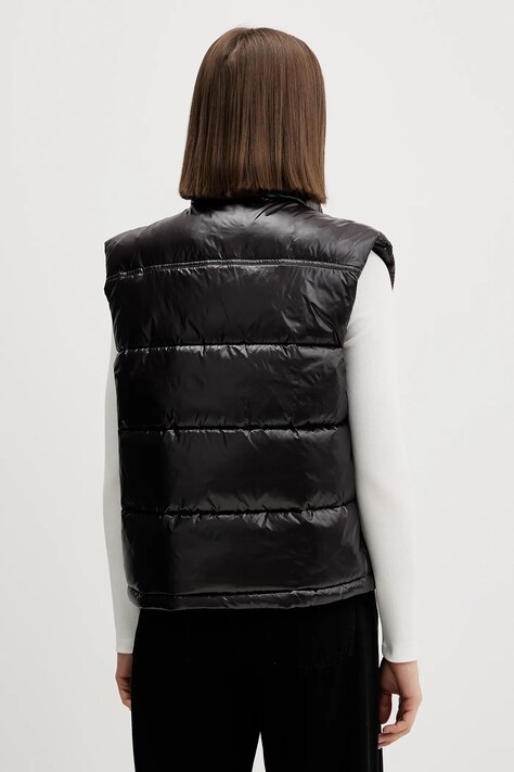 Tommy Jeans bezrękawnik kolor czarny zimowy DW0DW22037