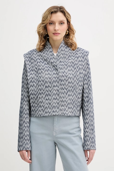 BOSS Orange kurtka jeansowa C Jakelina kolor niebieski przejściowa 50554309