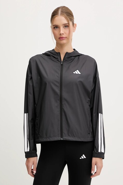 adidas Performance kurtka treningowa Hyg Windy kolor czarny przejściowa JX1872