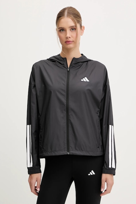 adidas Performance kurtka treningowa Hyg Windy kolor czarny przejściowa JX1872