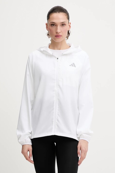 adidas Performance kurtka do biegania Run Essentials kolor biały przejściowa KA0253