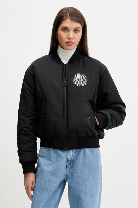 Μπουφάν bomber Hugo Blue χρώμα: μαύρο, 50550702