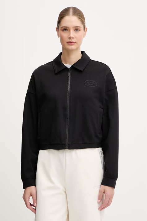 Guess bluza ANNIE kolor czarny gładka V6RQ17 KD822