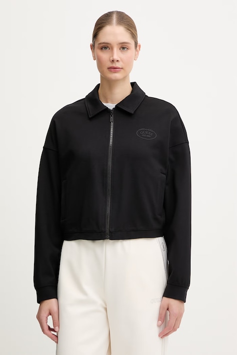 Guess bluza ANNIE kolor czarny gładka V6RQ17 KD822