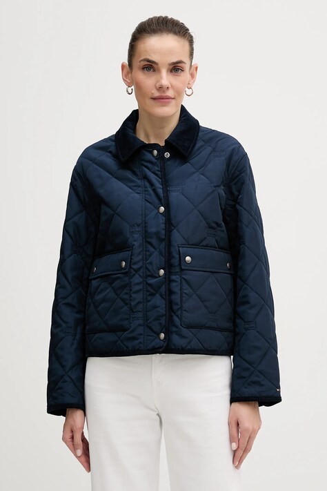 Tommy Hilfiger kurtka kolor granatowy przejściowa WW0WW47998