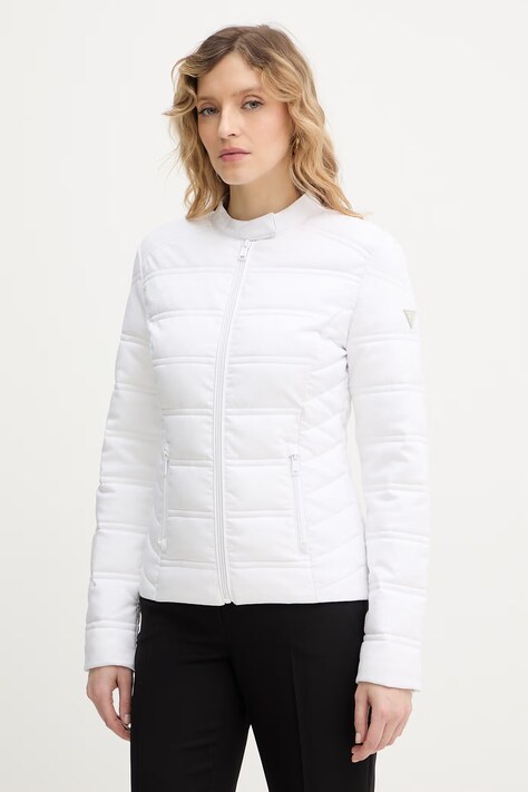 Μπουφάν Guess NEW VONA χρώμα: άσπρο, W6RL02 WJ492