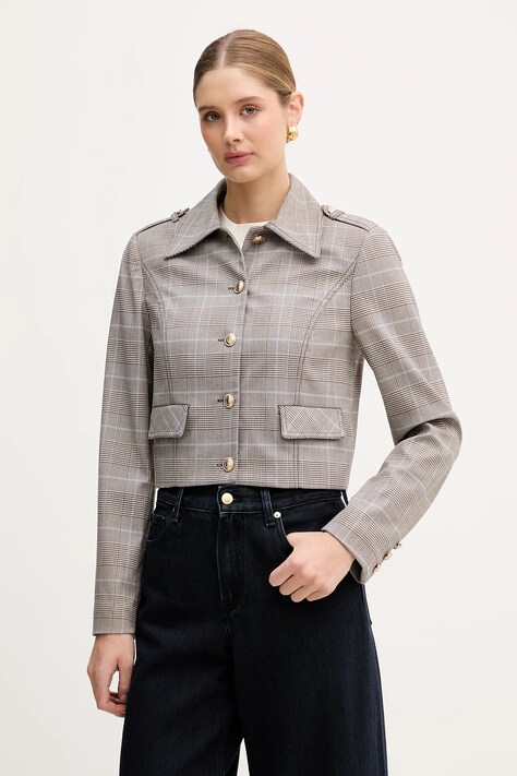 Guess kurtka GERALDINE kolor brązowy przejściowa W6RL55 WL442