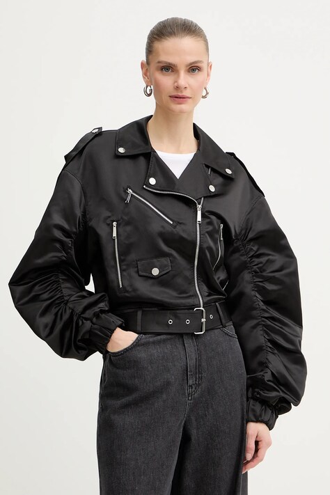 Μπουφάν Karl Lagerfeld χρώμα: μαύρο, B1W14002