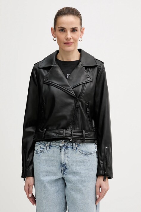 Dkny ramoneska kolor czarny przejściowa DJ4J6026