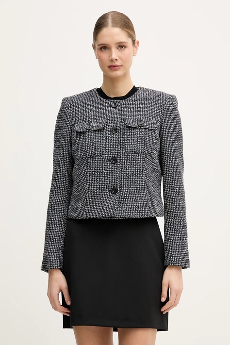 Dkny marynarka kolor granatowy jednorzędowa UK5JV347